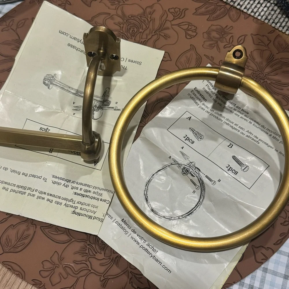 POTTERY BARN/ Covington Hardware Towel Ring or Toilet Paper Holder